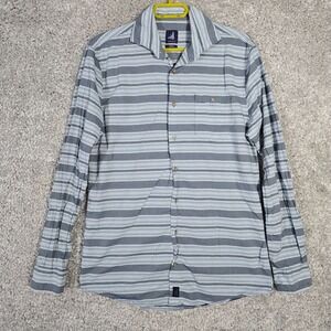 Johnnie-O‎ Men Chandler Striped Shirt Size Medium Preppy Coastal Resortwear